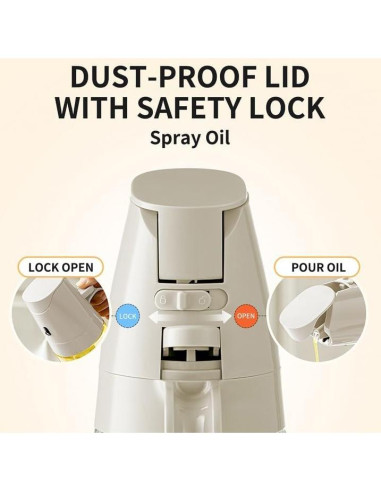 MDZF SWEET HOME Pulverizador de Aceite de Vidrio 300ml 2 en 1