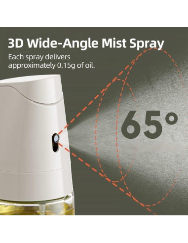 MDZF SWEET HOME Pulverizador de Aceite de Vidrio 300ml 2 en 1