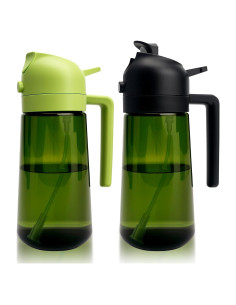 Cheardia 2 Botellas Pulverizadoras de Aceite 16 oz Vidrio