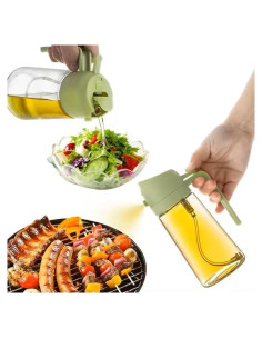 Rociador de Aceite KASHLAND 470ml Vidrio 2 en 1 Verde