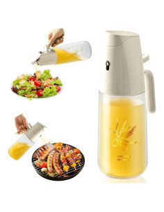 Botella de Spray y Dispensador de Aceite Sysmashing 500ml Gris