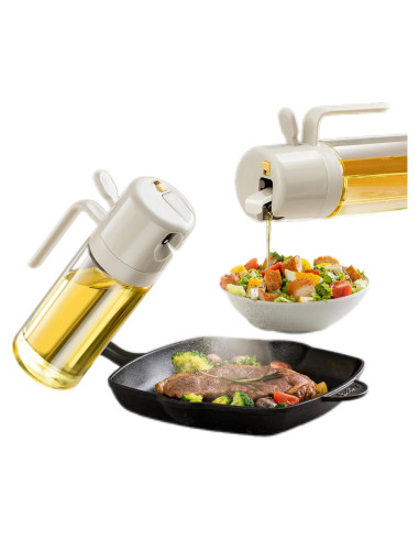 Pulverizador de Aceite MDZF SWEET HOME 550ml 2 en 1 Blanco