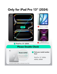 Funda Rotativa ESR para iPad Pro 13" (2024) Negra 2