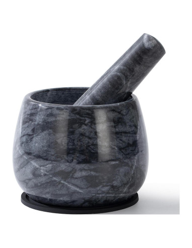 Mortero y Maja de Mármol Natural FasolaHome 1.5 Tazas