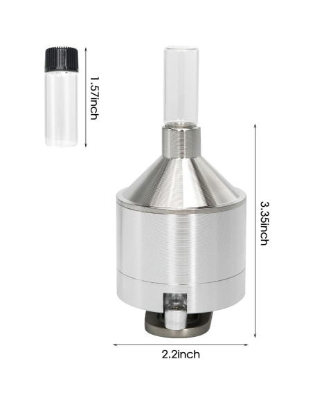 Juego de Molinillo de Pimienta Sufeasdf 5.58 cm Manual Aluminio