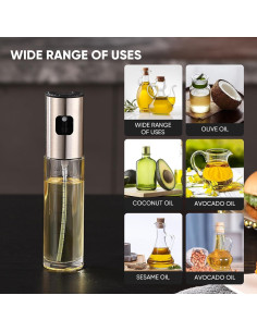 Pulverizador de Aceite de Vidrio 100ml Genérico para Cocina 2