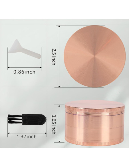 Molino de Especias Perfekitsup 6.35 cm Oro Rosa