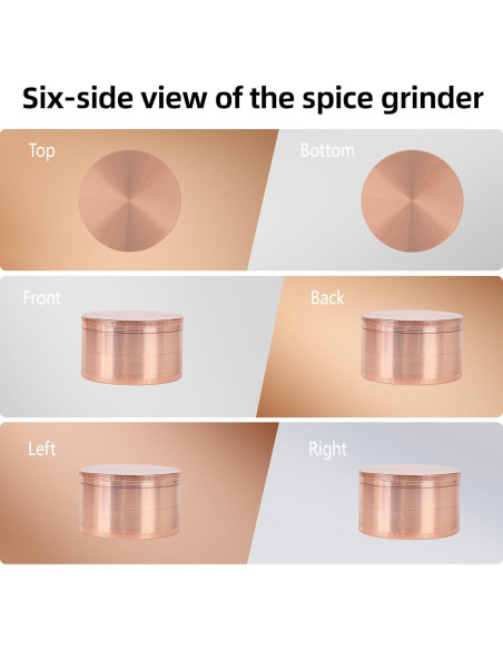 Molino de Especias Perfekitsup 6.35 cm Oro Rosa