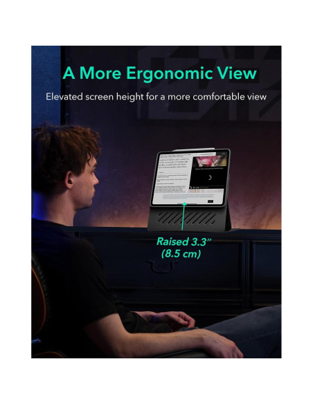 Funda Rotativa ESR para iPad Pro 13" (2024) Negra