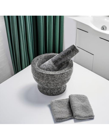 Mortero y Maja IMUSA Pequeño de Granito Pulido 9.53 cm