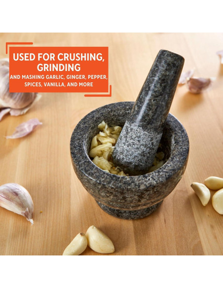 Mortero y Maja IMUSA Pequeño de Granito Pulido 9.53 cm