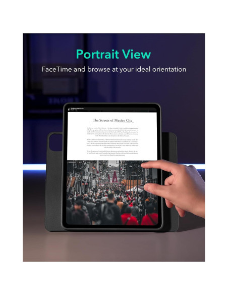 Funda Rotativa ESR para iPad Pro 13" (2024) Negra