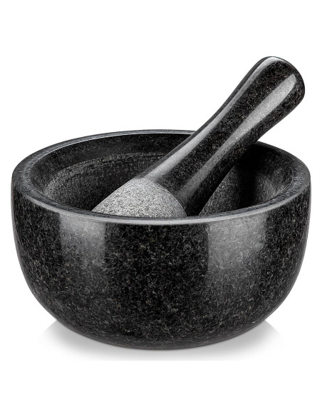 Mortero y Mano Velaze de Granito 16 cm - Triturador de Especias