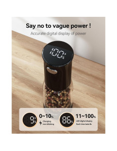 Juego de Molinillos Eléctricos de Sal y Pimienta TOMEEM - LED 2