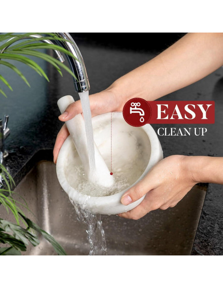 Mortero y Mano de Mármol Koville 4 Tazas 12.7 cm - Cocina