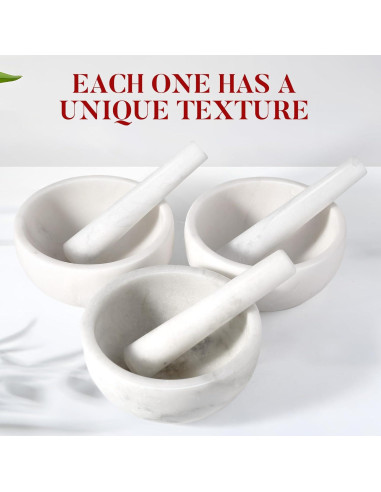 Mortero y Mano de Mármol Koville 4 Tazas 12.7 cm - Cocina