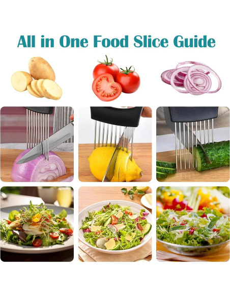 Soporte Cortador de Cebolla IGRARK Acero Inoxidable 3 Piezas