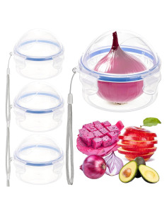 Paquete de 4 Contenedores de Almacenamiento Eorbow para Cebollas