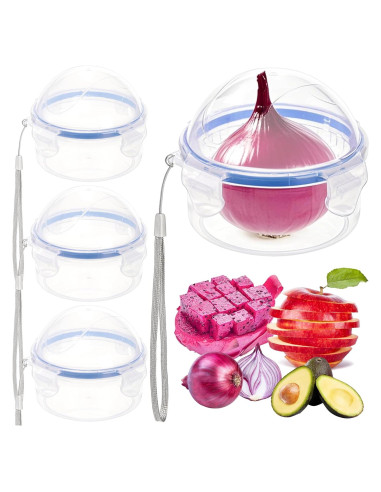 Paquete de 4 Contenedores de Almacenamiento Eorbow para Cebollas