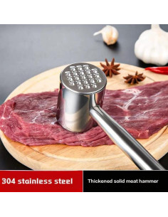 Martillo Aplanador de Carne TIANXI Acero Inoxidable 304 448g 2