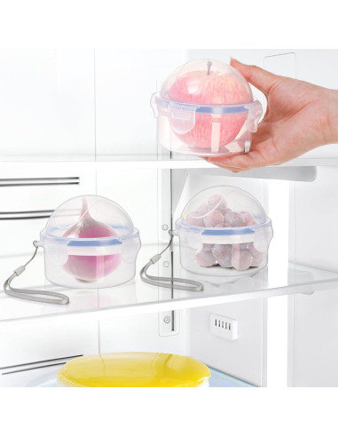 Paquete de 4 Contenedores de Almacenamiento Eorbow para Cebollas