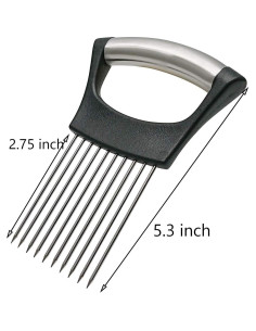 Soporte de Cebolla Hovico Acero Inoxidable 14x9.8cm Cortador 2