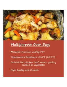 20 Bolsas para Horno OOFLAYE 25x38 cm Resistentes al Calor 2