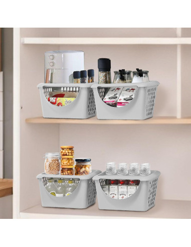 Set de 3 Contenedores de Almacenamiento Leilifre 5.2L para Cebollas y Papas