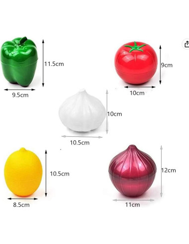 Juego de 5 Contenedores de Almacenamiento de Alimentos OUKEYI