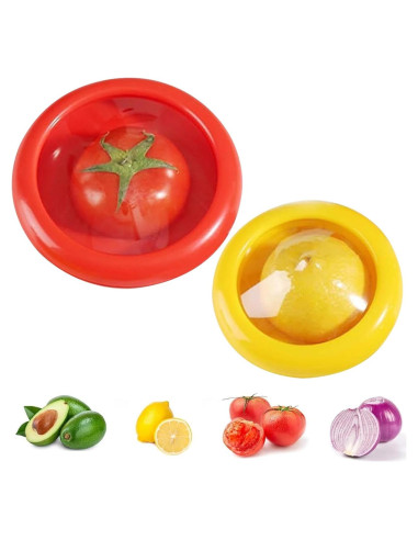 2 Contenedores de Almacenamiento de Frutas CALIDAKA 12.5x10cm