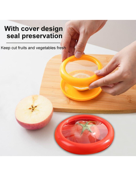 2 Contenedores de Almacenamiento de Frutas CALIDAKA 12.5x10cm