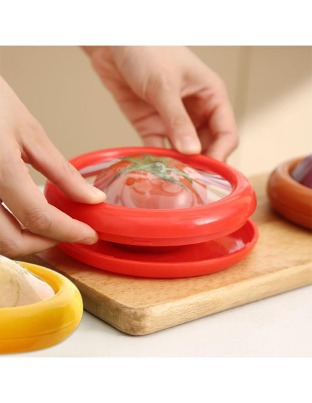 2 Contenedores de Almacenamiento de Frutas CALIDAKA 12.5x10cm
