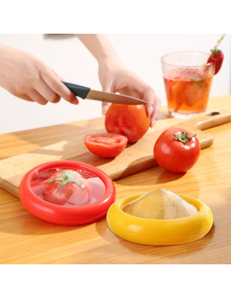 2 Contenedores de Almacenamiento de Frutas CALIDAKA 12.5x10cm