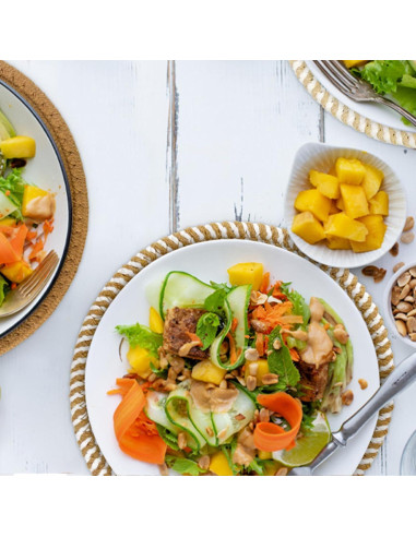 Trivetes para Platos Calientes Washsh 17.8 cm Algodón 4 Pcs