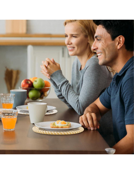 Trivetes para Platos Calientes Washsh 17.8 cm Algodón 4 Pcs