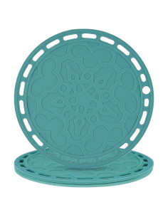 Juego de 3 Mats de Silicona Smithcraft 20cm Verde Azulado
