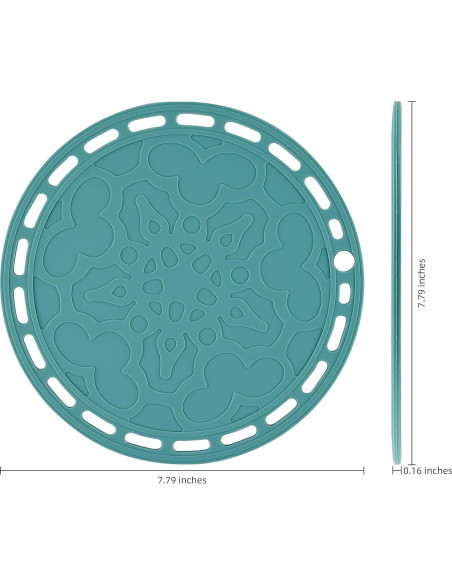 Juego de 3 Mats de Silicona Smithcraft 20cm Verde Azulado
