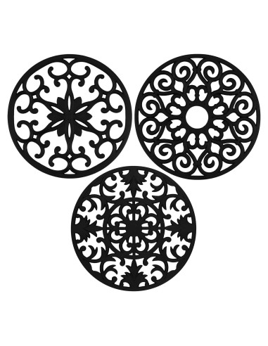 Trivets de Silicona GASARÉ Extra Grande 25.4 cm Juego de 3