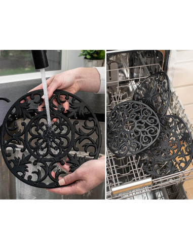 Trivets de Silicona GASARÉ Extra Grande 25.4 cm Juego de 3