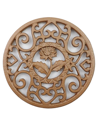 Trivet de Hierro Fundido Bitray Dorado Vintage 11.9cm