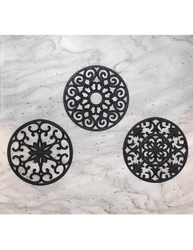 Trivets de Silicona GASARÉ Extra Grande 25.4 cm Juego de 3