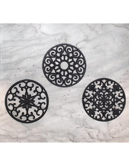 Trivets de Silicona GASARÉ Extra Grande 25.4 cm Juego de 3