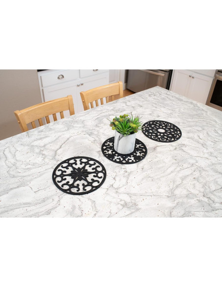 Trivets de Silicona GASARÉ Extra Grande 25.4 cm Juego de 3