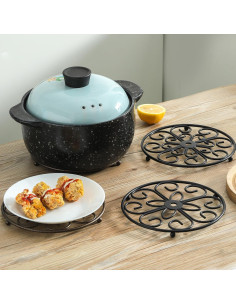 Trivete de Hierro TEAKISS Redondo 21 cm - Set de 2 2