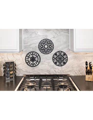 Trivets de Silicona GASARÉ Extra Grande 25.4 cm Juego de 3