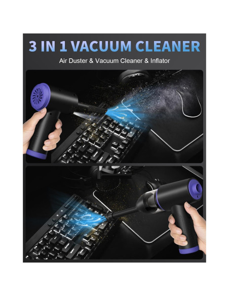 CLEVAST Soplador de Aire 3 en 1 Inalámbrico 110000RPM