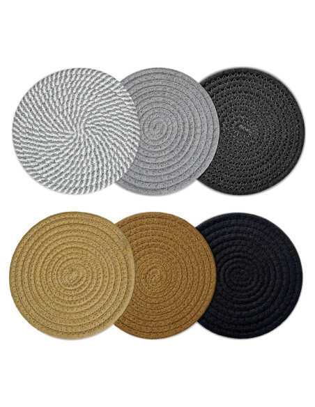 Juego de 6 Trivetes de Cocina AKUYO Resistentes al Calor