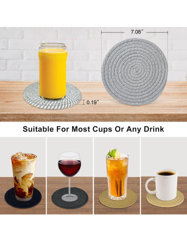 Juego de 6 Trivetes de Cocina AKUYO Resistentes al Calor