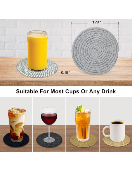 Juego de 6 Trivetes de Cocina AKUYO Resistentes al Calor