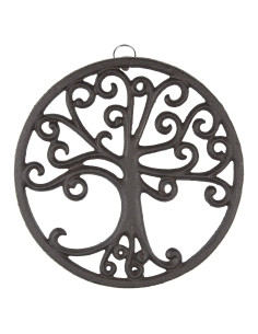 Trivet de Hierro Fundido GASARÉ - Diseño Árbol de la Vida 20.32cm
